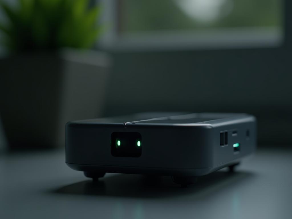 Close-up of Urban Cat Systems smart monitoring device